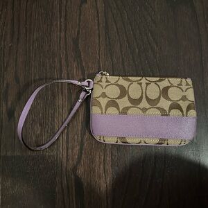 Coach Lavender Wristlet